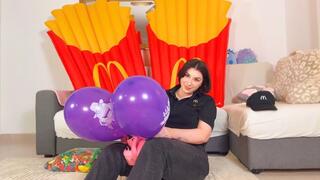 Blow to Pop with the MacDonalds Manager - B2P Stripping Game with the Manager until She is Naked