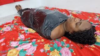 HOT PRINCESS TIES SLAVE IN A MUMMIFIED BAG AND MAKES SLAVE SUFFER 100% BRUTAL PART 1 BY NATY AND NANDA CAM FULL HD