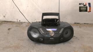 NIce radio under Ice skates