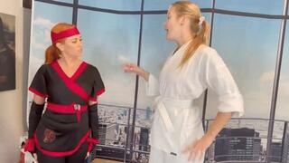 Karate Girl VS Ninja Warrior FREEZE REMOTE - SUNNIE SOLEIL & VIKA RUSLANOVA HIDEF