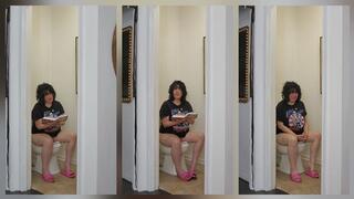 1 ST PEE OF THE DAY DEC 2ND BOOK READING ON THE TOILET W DETOX CLEAR PULL HAWK