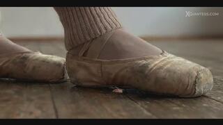 Giantess Ballerina crushes tiny person under her shoe
