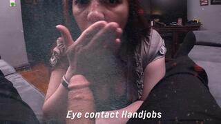 Eve gives Handjob with direct Eye Contact 1