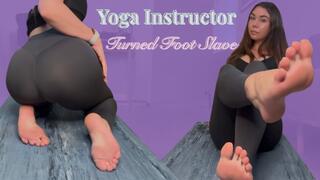 Yoga Instructor Turned Foot Slave