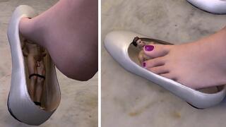 Stuck Inside Giantess Shoe For A Walk 5 - Ballet Flats