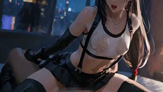 Gloves on, guard down—she leans to the sink and lets the night take her.