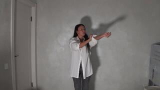 Belly dancing and a wet belly from drooling 2aa