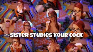 Little stepSISTER Studies Your Cock