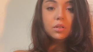 Latina Beautiful Agony JoyHub Vibrating Orgasm Face Closeup