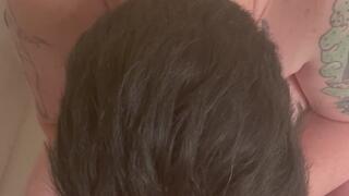 Grape Juice and Overeating Blowjob POV