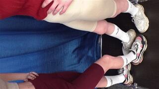 Teen girls in Balenciaga sneakers try to crush my face (part 6 of 11), flo524x 1080p