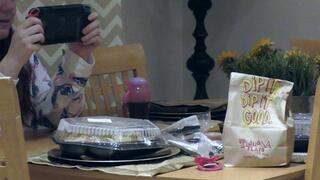 Pajama Diaper Spanking After Dinner