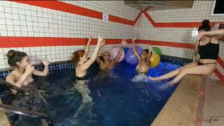 5 GIRLS & A POOL OF BALLOONS - FULL VERSION IN FUL HD - KC PRODUCTIONS