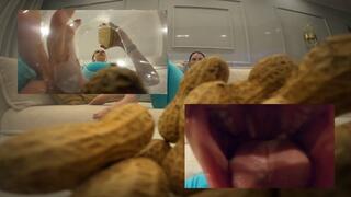 Unaware Vegan Giantess SNAPS – Finds Tiny Man Hidden in Her Nut Jar & Can't Resist Swallowing Him - Mouth Close-Ups Licking Vore