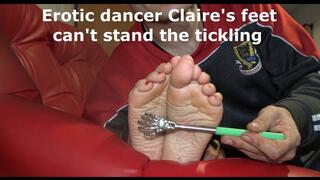 Erotic dancer Claire feet cant stand the tickling