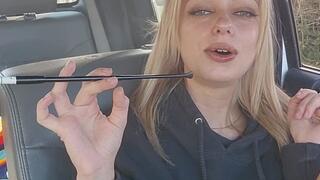 me smoking and talking about this vintage holder