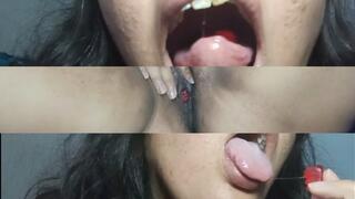 Gummy bear needs pussy flavor- Vore gummy bear and Hairy Pussy Play