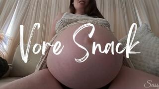 Vore Snack - A Vore POV scene featuring Pregnant Belly, Belly Fetish, Vore Roleplay, & Burping ft MILF Sassypantz