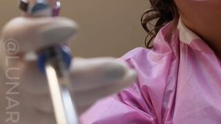 POV you come in for a dental filling procedure, watch me perform the dental procedure, true to what a real dental office would do (fun fact I am a real dental assistant & I am using in this video a real working dental drill, air water syringe etc)