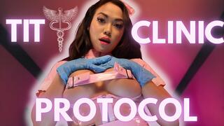 Tit Clinic Protocol: ThePrincessLuxy turns her latex-gloved hands and pillowy chest into medical-grade tools, encouraging a whimpering patient into obsessive tit worship before a precision CBT session that leaves him broken and drooling.