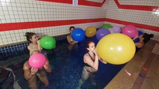 5 GIRLS & A POOL OF BALLOONS - CLIP 2 - KC PRODUCTIONS