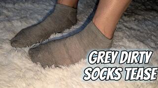 Dirty Grey Socks Tease