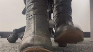 What boots do I currently have under my desk at work