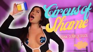 Circus of Shame: Luxy Reid turns a begging Toilet Freak into a Golden Shower Mess, Encouraging him to Drink, Dump, and Degrade himself on command with Blackmail Fantasy, Exposure, and Extreme Mean Asian Domination