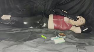 Gloved Relaxation with a Virginia Slim