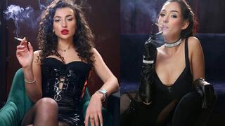 Ksenia & Lexi chainsmoking ladies