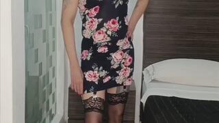 Modeling for a photo shoot