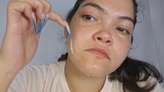 Jessie cries over her ex and a lot of snot comes out of her.