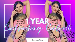 1 Year Cock Sucking Contract
