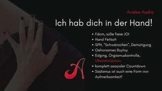 Fiese Handfetisch JOI | Avalee Audio | German | SPH | Edging | Overstim | Countdown | Hands | Erotikaudio für devote Männer