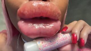 RubyDollLipz's Sniffing My Swollen Lips+Lip Balm #2