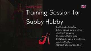 Training Session for Subby Hubby | Avalee Audio | Fdom | Restraits | Teasing | Pegging | Amazon Position | ENM | Immersive Erotic Audio for Men