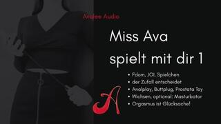 Miss Ava Spielt Mit Dir Teil 1 | Avalee Audio | German | JOI | Anal Play | Erotikaudio für devote Männer