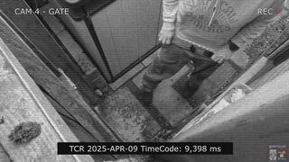 Voyeur style CCTV of me pissing