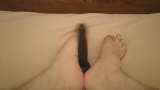 Feet fetish, and jerking off.