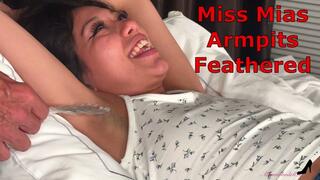 Miss Mia’s Armpits Feathered - Antickl Armpit Tickling Hairy Armpits With Feather Tickling