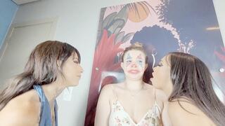 Spitting on the Sad Clown - By Babe and Bella Cruel - CLIP 01