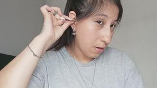 Ear cleaning with cotton swabs