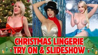 Christmas Lingerie Try On & Slideshow