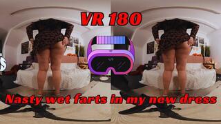 VR Nasty wet farts in my new dress