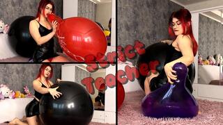 Sabina’s Naughty Lesson: Sit2Pop, Nail2Pops & a Wet Blow2Pop