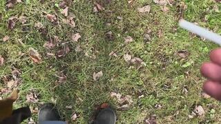 Outdoor smoking a cigarette video