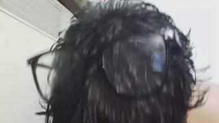 Giant brushes her teeth while trying to eat you