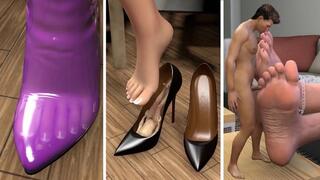 Stuck Inside Giantess Shoe For A Walk 7 - Passed Around