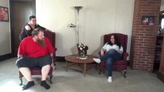 Step mom Gina gives Courtney a lesson in hand gags