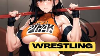 Wrestling Victory Pose: Scissors & Trash Talk Win